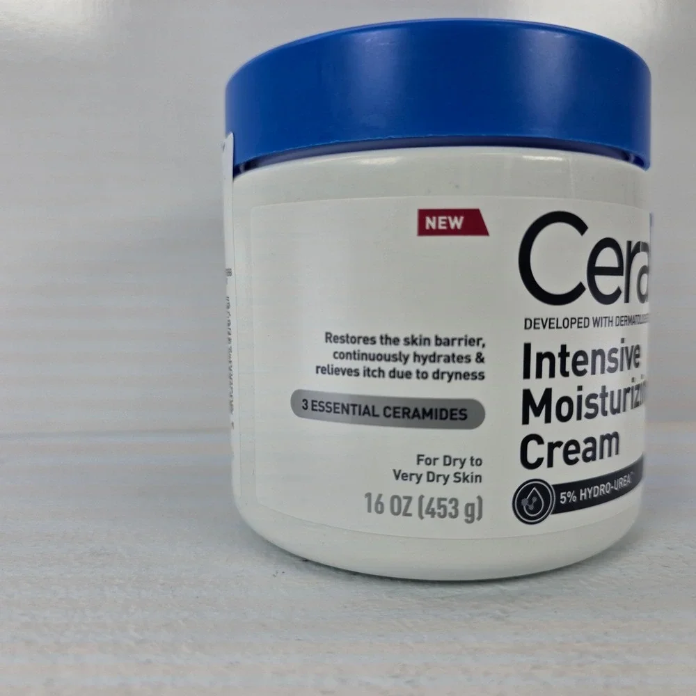 CeraVe Intensive Moisturizing Cream 5% Hydro-Urea 3 Ceramides 16oz Dry Skin Jar